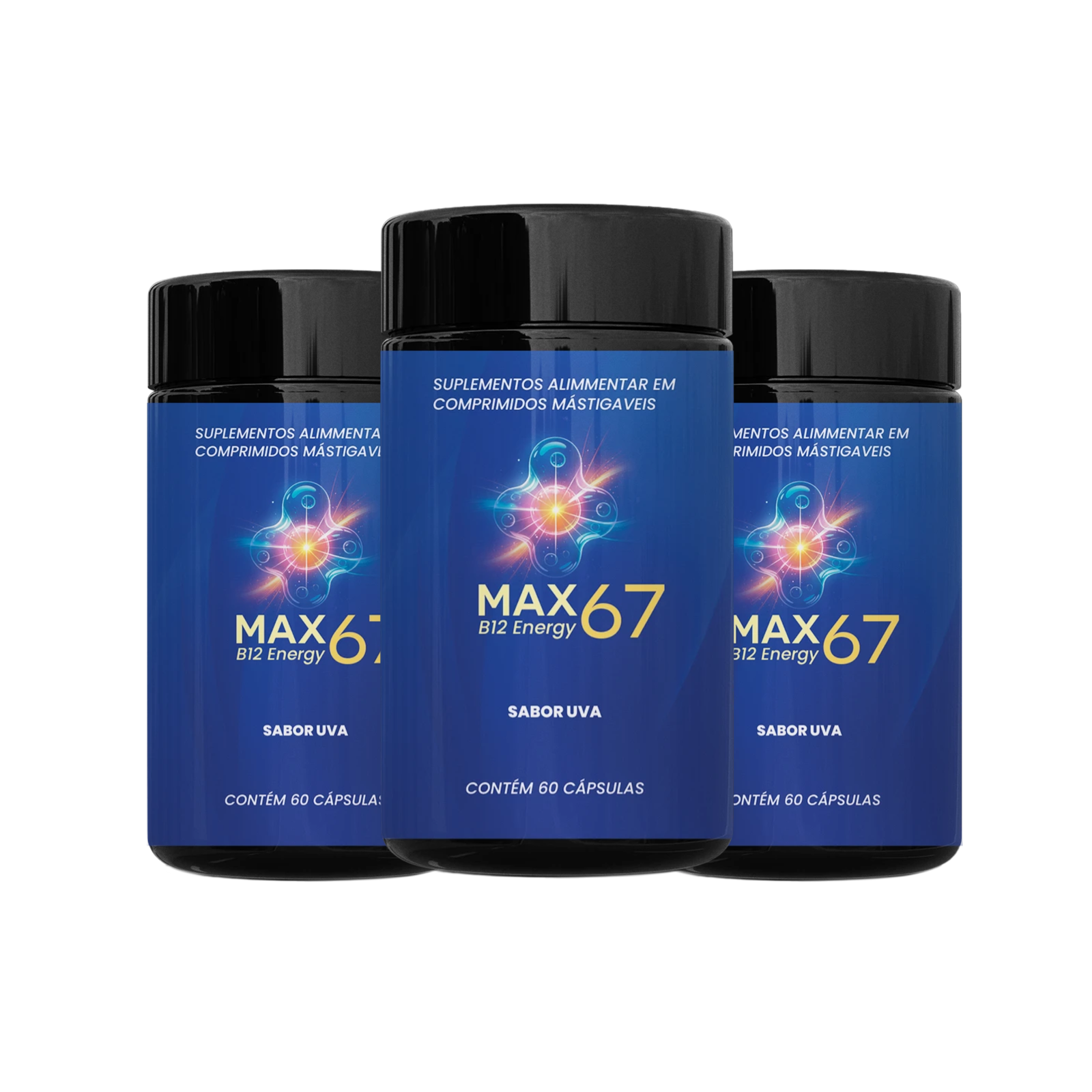 B12 ENERGY - Suplemento de Vitamina B12 para Energia e Saúde Neurológica - Kit 03 Unidades