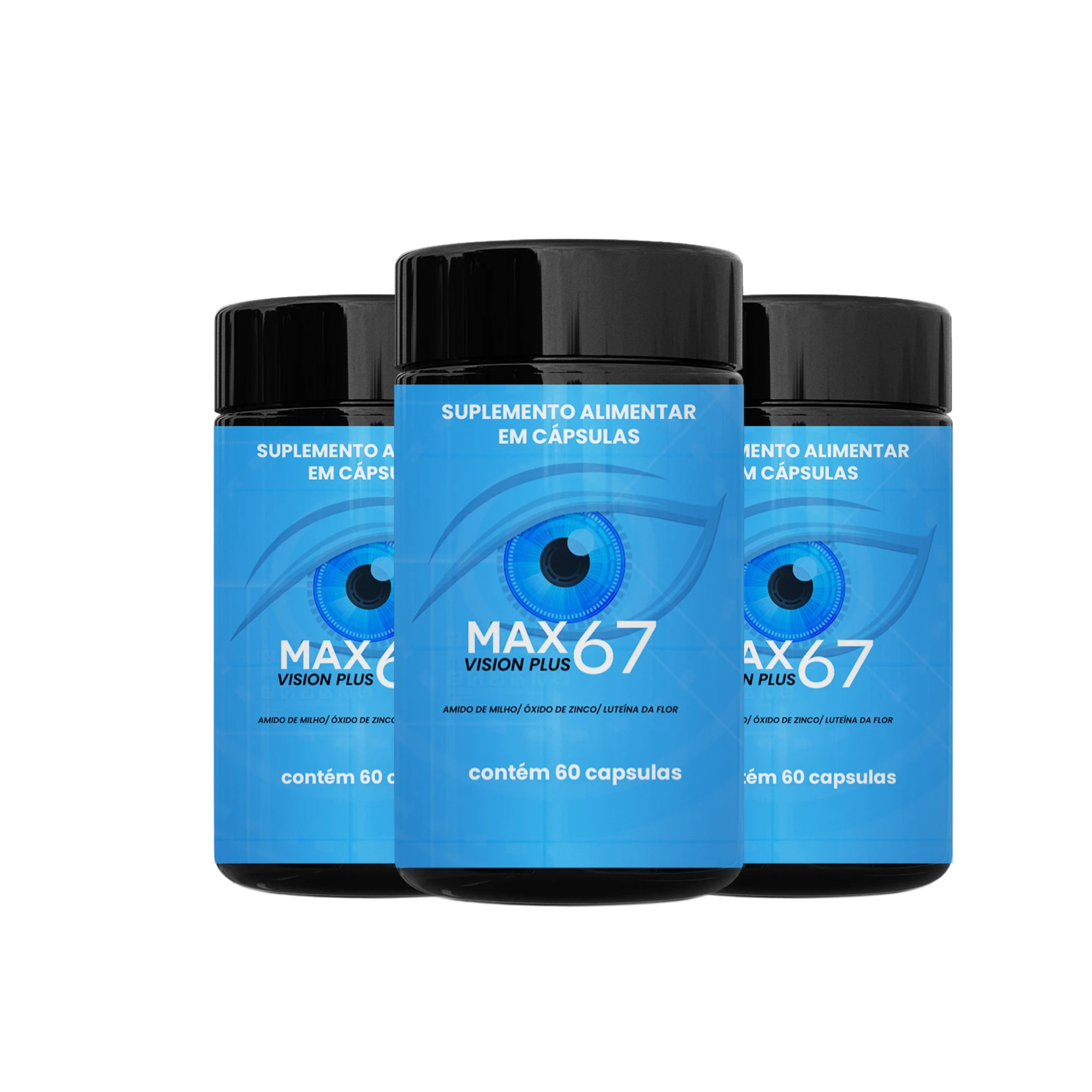 VISION PLUS - Suplemento para Proteção e Saúde Ocular - Kit 03 Unidades