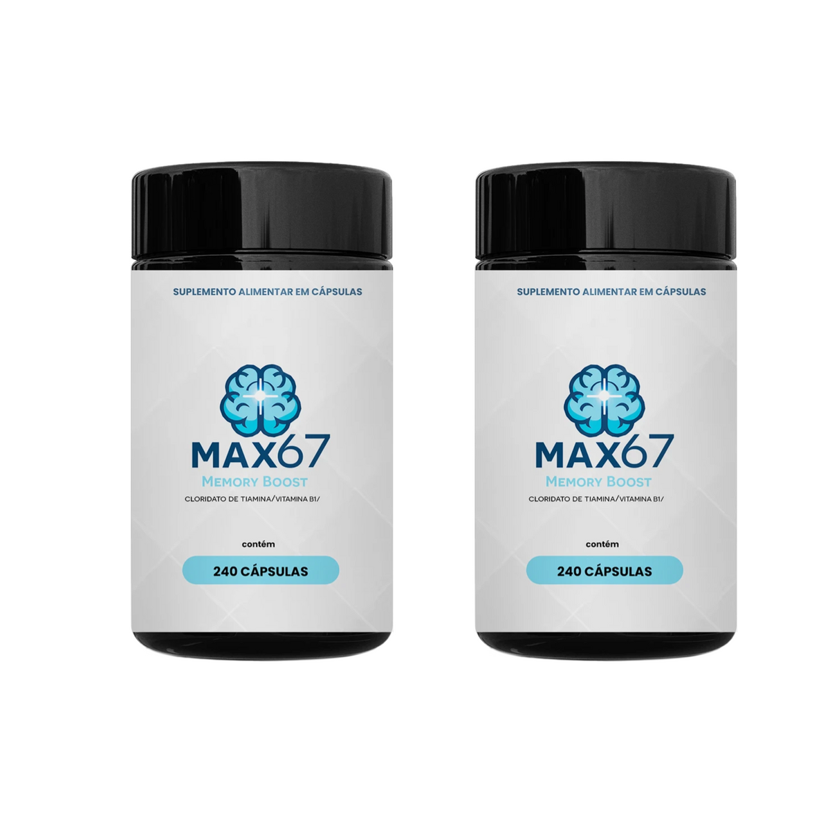 MEMORY BOOST - Suplemento Cognitivo para Clareza e Foco - Kit 02 Unidades