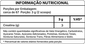 PURE CREATINE - Creatina 100% Pura para Aumento de Força e Performance Muscular - Kit 03 Unidades