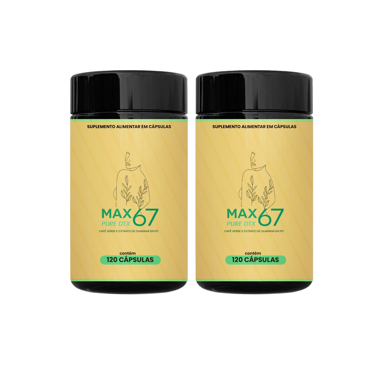 PURE DTX - Suplemento Detox para Limpeza e Renovação do Organismo - Kit 02 Unidades