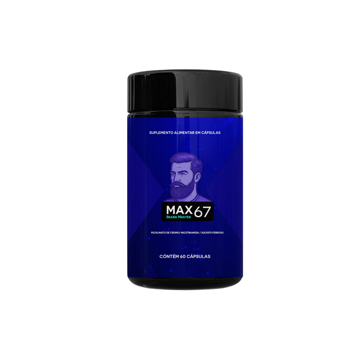 BEARD MASTER - Suplemento para Crescimento e Fortalecimento de Barba e Cabelo