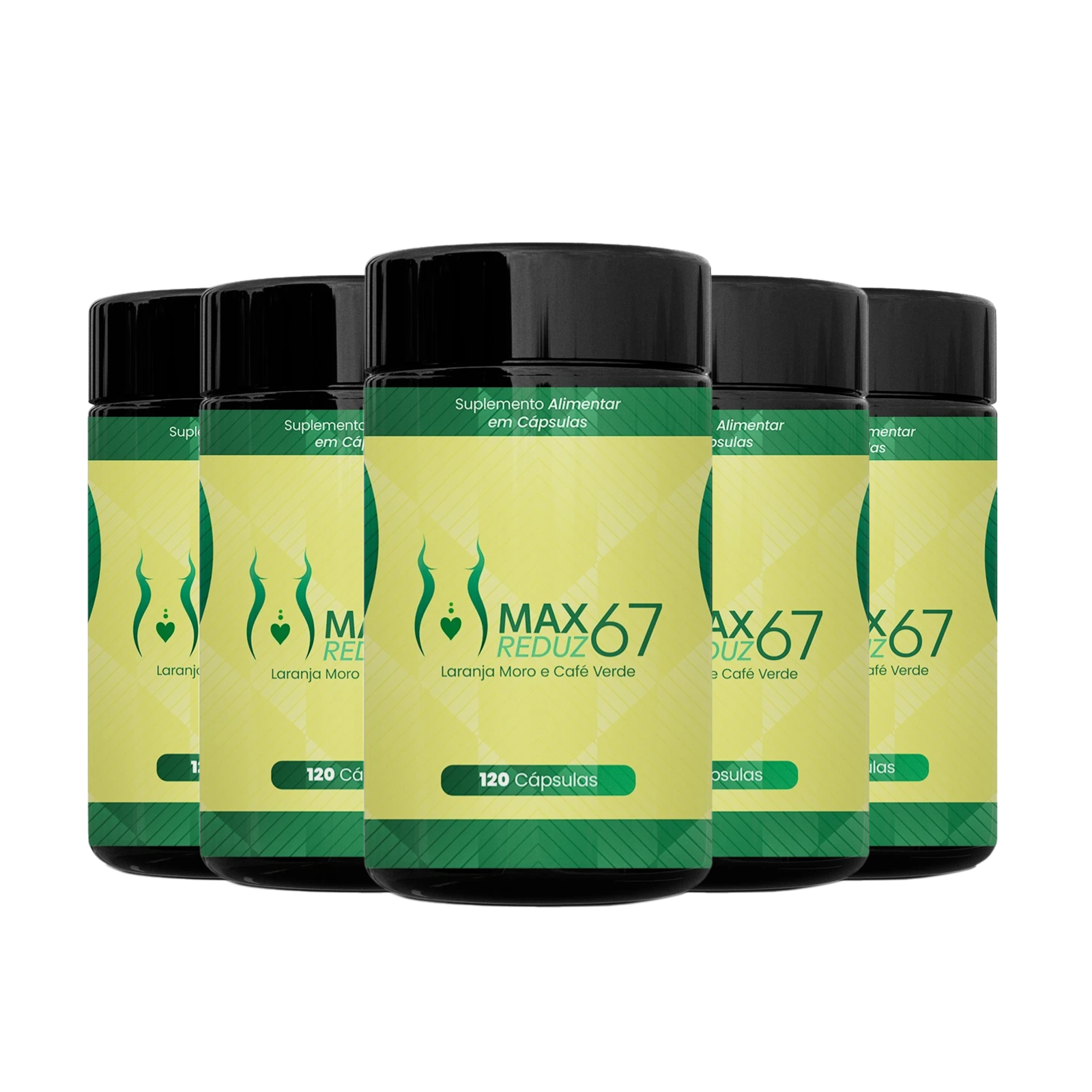 MAXREDUZ67 - Suplemento para Perda de Peso Saudável e Aceleração do Metabolismo - Kit 5 Unidades