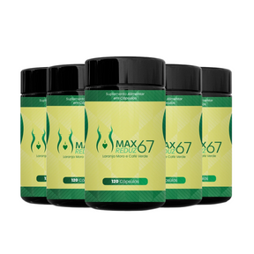 MAXREDUZ67 - Suplemento para Perda de Peso Saudável e Aceleração do Metabolismo - Kit 5 Unidades