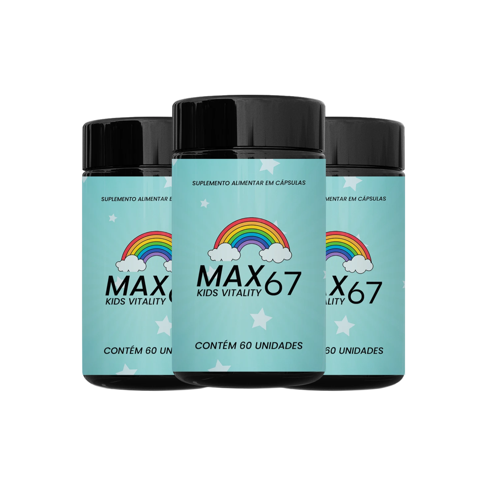 KIDS VITALITY - Vitamina Infantil para Crescimento e Imunidade - Kit 03 Unidades Sabor Uva