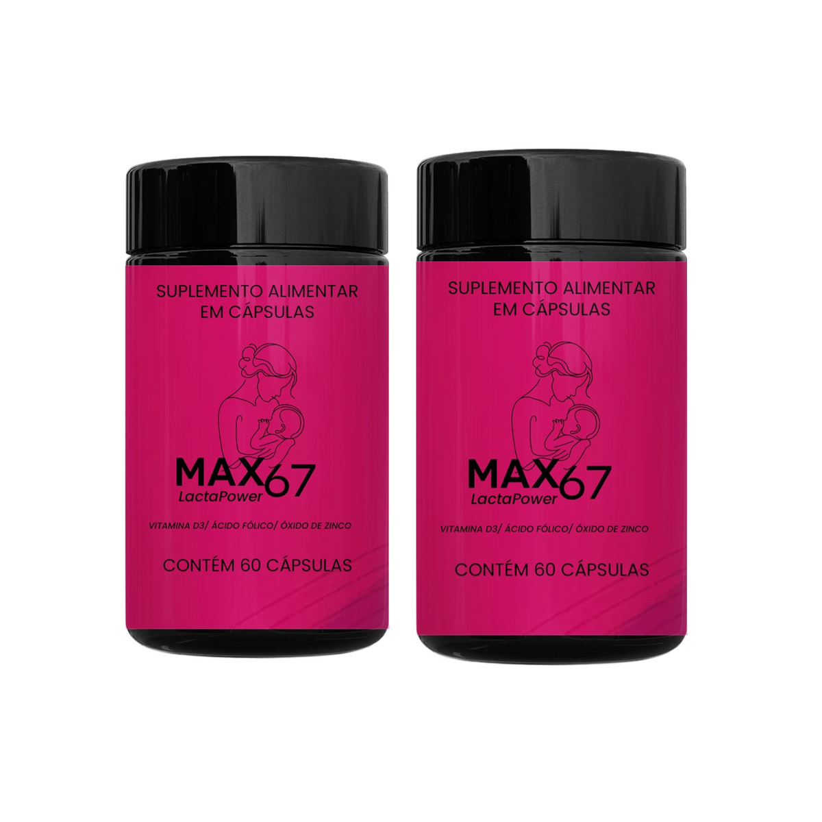 LACTA POWER - Suplemento Nutricional para Mãe e Bebê Durante a Amamentação - Kit 02 Unidades