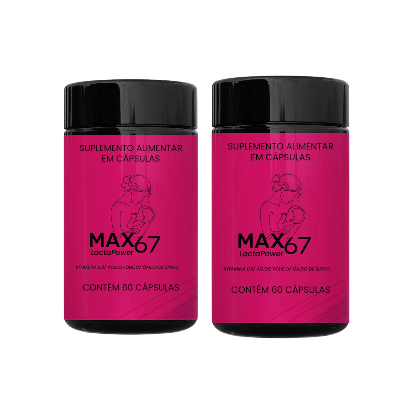 LACTA POWER - Suplemento Nutricional para Mãe e Bebê Durante a Amamentação - Kit 02 Unidades